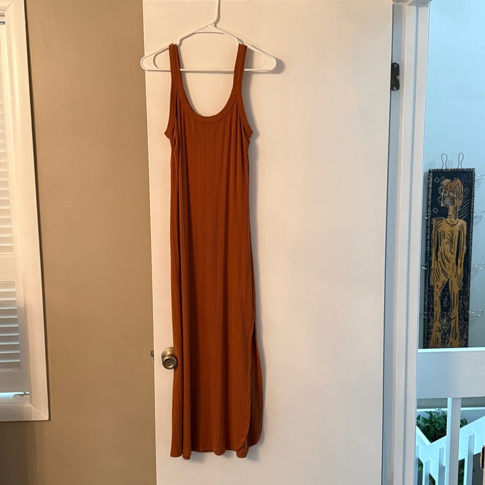 Vitamin A Terracotta Ribbed Top